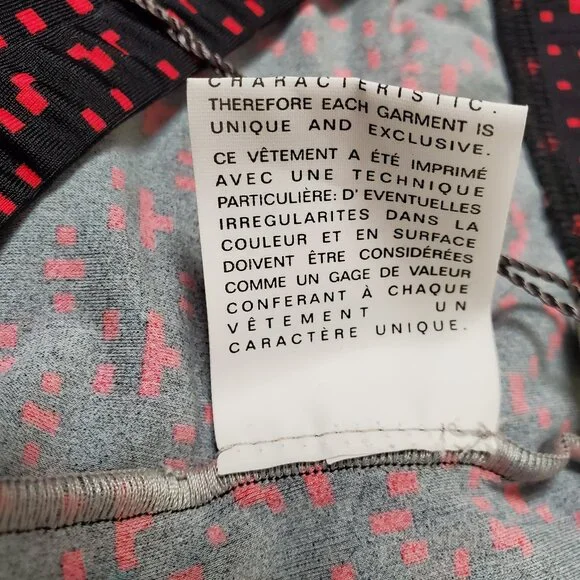 ALEXANDER MCQUEEN CROPPED LEGGINGS MULTI COLORED PRINT PANTS sz L / LARGE